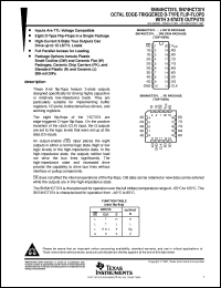 datasheet for SN54HCT374J by Texas Instruments