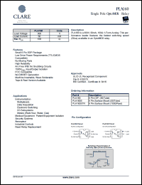 datasheet for PLA160S by 