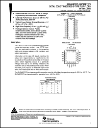 datasheet for SN74ABT273PWLE by Texas Instruments