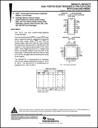 datasheet for SN74AC74D by Texas Instruments