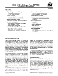 datasheet for SST28VF040A-90-4C-NH by Silicon Storage Technology, Inc.