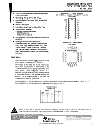 datasheet for SN74AHC273DBR by Texas Instruments