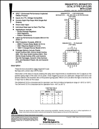 datasheet for SN74AHCT273DBR by Texas Instruments