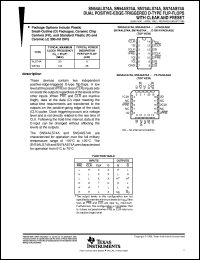 datasheet for SN74ALS74AN3 by Texas Instruments