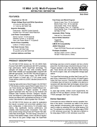 datasheet for SST39VF160-55-4C-B3K by Silicon Storage Technology, Inc.