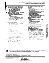 datasheet for TMX320C6203GLS by Texas Instruments