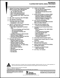 datasheet for SMJ320C6701GLPW14 by Texas Instruments