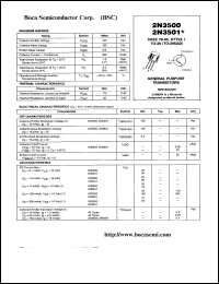 datasheet for 2N3500 by 