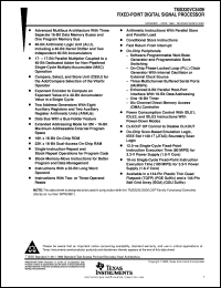 datasheet for TMX320VC5409GGU100 by Texas Instruments