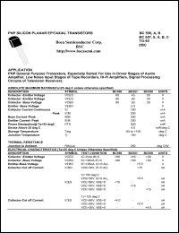 datasheet for BC557A by 