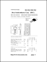 datasheet for TIP41C by 