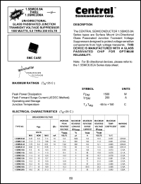 datasheet for 1.5SMC6.8A by 