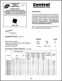 datasheet for 1.5SMC9.1CA by 