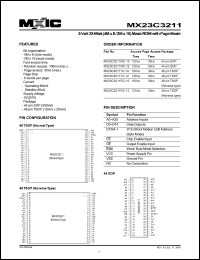 datasheet for MX23C3211RC-12 by 