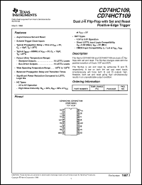 datasheet for CD54HC109F3A by Texas Instruments