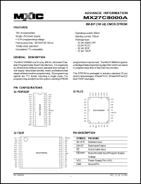 datasheet for MX27C8000AMC-10 by 