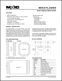 datasheet for MX27L2000MC-12 by 