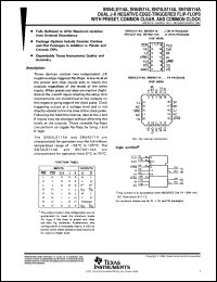 datasheet for SN54S114J by Texas Instruments