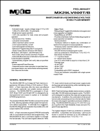 datasheet for MX29LV800TTC-90 by 