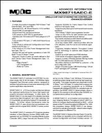 datasheet for MX98726EC by 