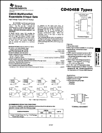 datasheet for CD4048BE by Texas Instruments