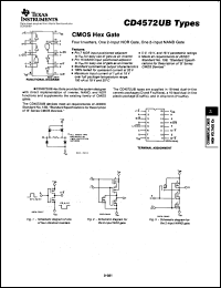 datasheet for CD4572UBE by Texas Instruments