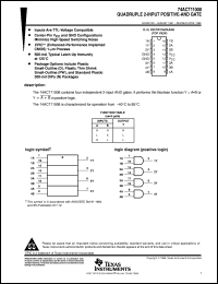 datasheet for 74ACT11008DR by Texas Instruments