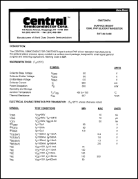 datasheet for CMXT2907A by 