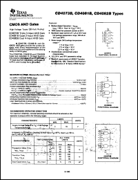 datasheet for CD4073BE by Texas Instruments