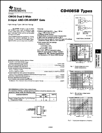 datasheet for CD4085BE by Texas Instruments