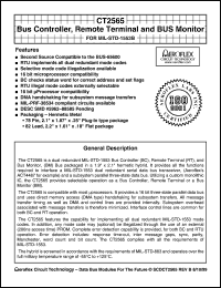 datasheet for CT2565-001-1 by 