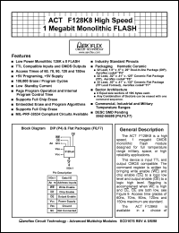 datasheet for ACT-F128K8N-120F6Q by 