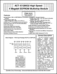 datasheet for ACT-E128K32N-150F2Q by 