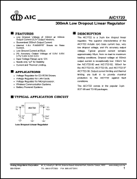 datasheet for AIC1722-35CZT by 