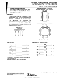 datasheet for SN54AS08J by Texas Instruments