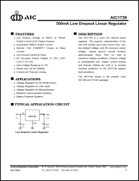 datasheet for AIC1739-25CZT by 