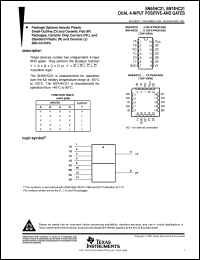 datasheet for SN54HC21J by Texas Instruments