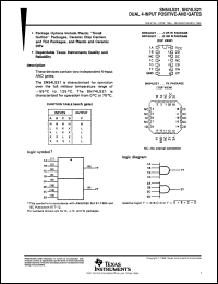 datasheet for SN54LS21J by Texas Instruments