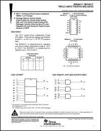 datasheet for SN74AC11DBR by Texas Instruments