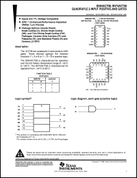 datasheet for SN74ACT08DBLE by Texas Instruments