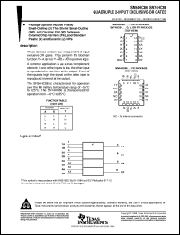 datasheet for SN54HC86J by Texas Instruments