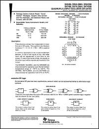 datasheet for SN54S86J by Texas Instruments