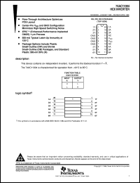 datasheet for 74AC11004DBLE by Texas Instruments