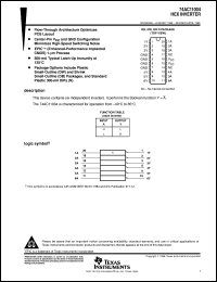 datasheet for 74AC11004N by Texas Instruments