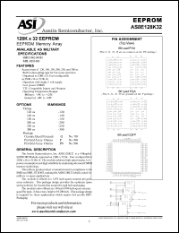 datasheet for AS8E128K32P-300/883C by 