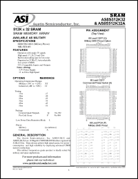 datasheet for AS8S512K32P-45L/883C by 