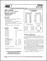 datasheet for MT5C1008C-15L/IT by 