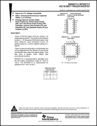 datasheet for SNJ54ACT14FK by Texas Instruments