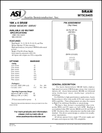 datasheet for MT5C6405C-15L/XT by 