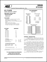 datasheet for MT5C6408EC-55L/XT by 